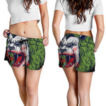 Lion Joker Print Women's Shorts