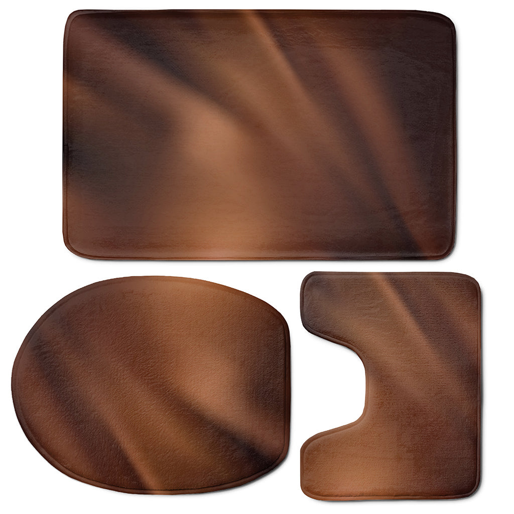 Liquid Chocolate Print 3 Piece Bath Mat Set