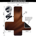 Liquid Chocolate Print Armchair Protector