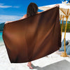 Liquid Chocolate Print Beach Sarong Wrap