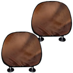 Liquid Chocolate Print Car Headrest Covers