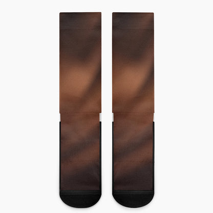 Liquid Chocolate Print Crew Socks
