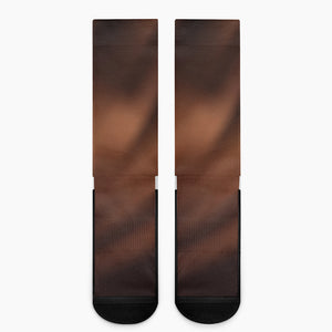 Liquid Chocolate Print Crew Socks