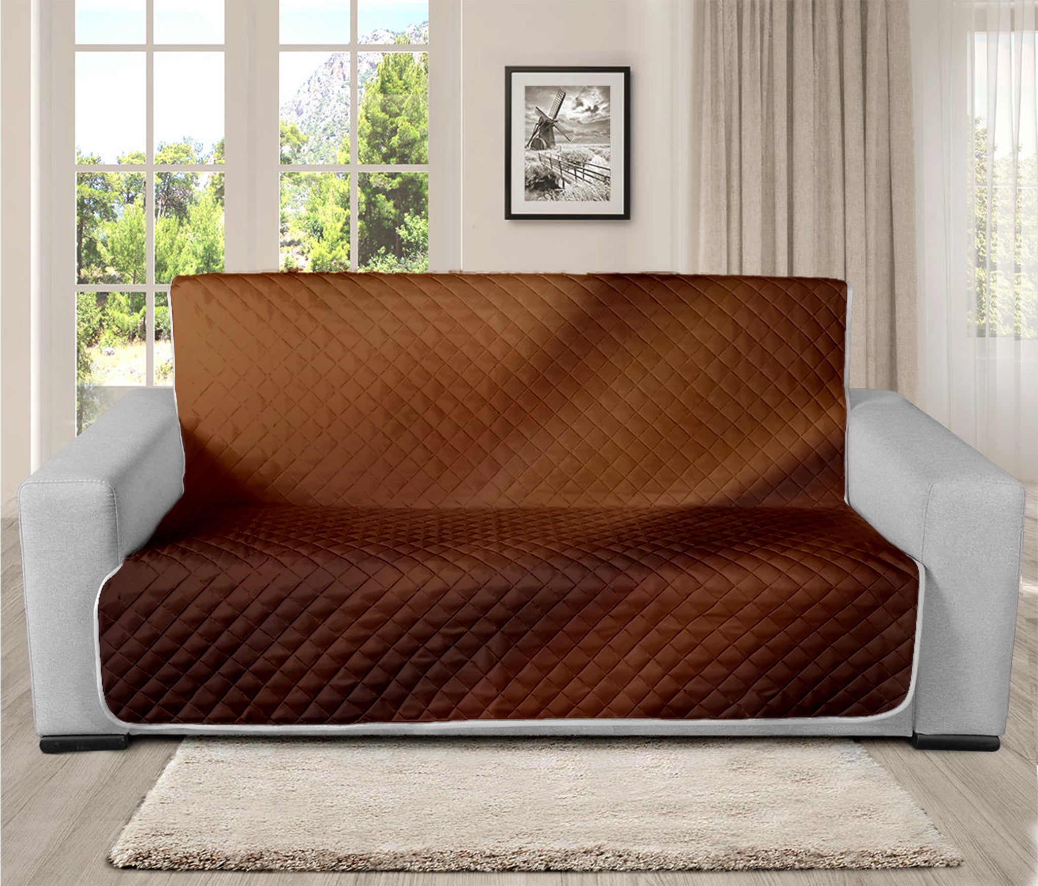 Liquid Chocolate Print Futon Protector