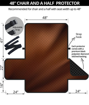 Liquid Chocolate Print Half Sofa Protector