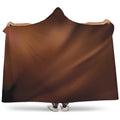 Liquid Chocolate Print Hooded Blanket
