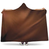 Liquid Chocolate Print Hooded Blanket