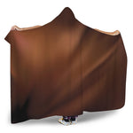 Liquid Chocolate Print Hooded Blanket