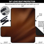 Liquid Chocolate Print Loveseat Protector