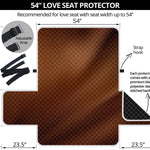 Liquid Chocolate Print Loveseat Protector