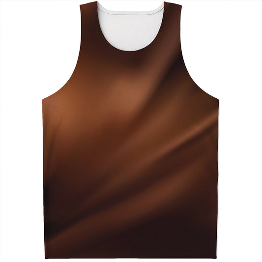 Liquid Chocolate Print Men's Tank Top