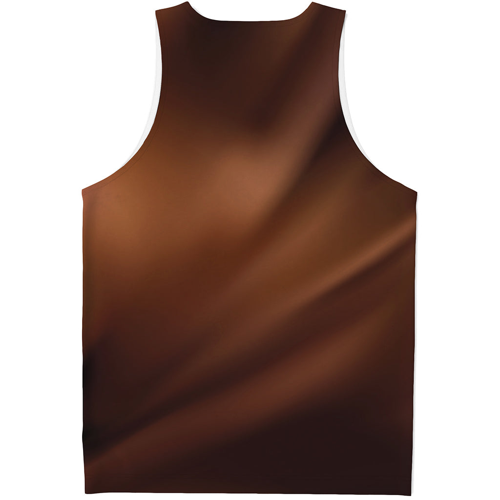 Liquid Chocolate Print Men's Tank Top