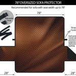 Liquid Chocolate Print Oversized Sofa Protector