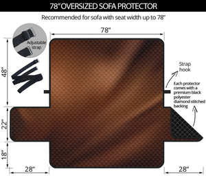 Liquid Chocolate Print Oversized Sofa Protector