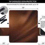 Liquid Chocolate Print Oversized Sofa Protector