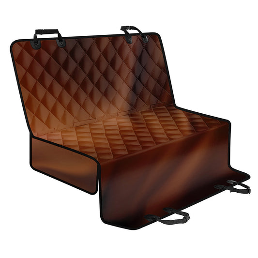 Liquid Chocolate Print Pet Car Back Seat Cover
