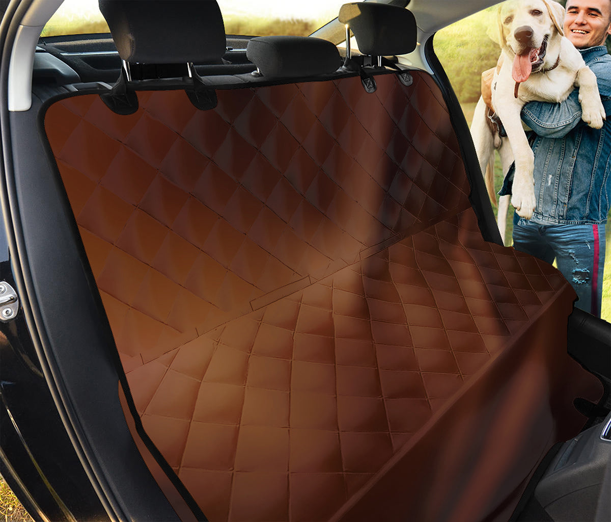 Liquid Chocolate Print Pet Car Back Seat Cover