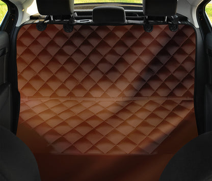 Liquid Chocolate Print Pet Car Back Seat Cover