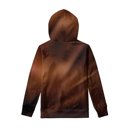 Liquid Chocolate Print Pullover Hoodie