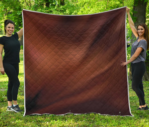 Liquid Chocolate Print Quilt