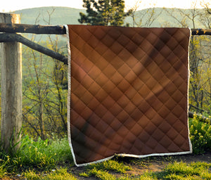 Liquid Chocolate Print Quilt