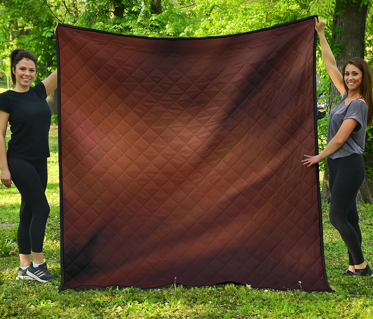 Liquid Chocolate Print Quilt