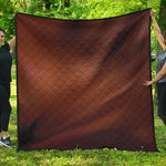 Liquid Chocolate Print Quilt