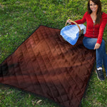 Liquid Chocolate Print Quilt