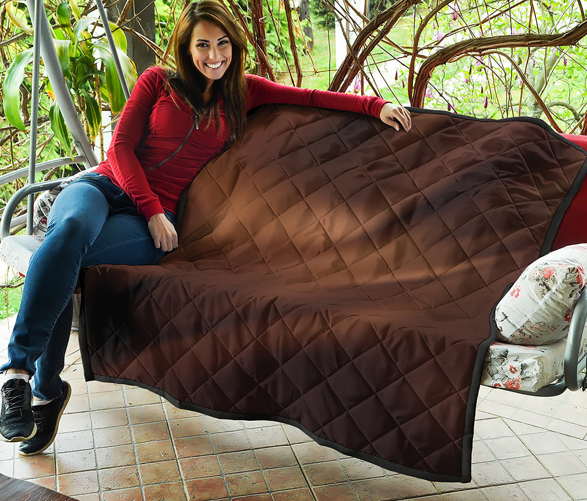 Liquid Chocolate Print Quilt