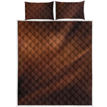 Liquid Chocolate Print Quilt Bed Set