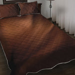 Liquid Chocolate Print Quilt Bed Set