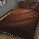 Liquid Chocolate Print Quilt Bed Set