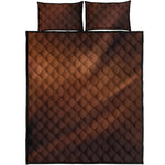 Liquid Chocolate Print Quilt Bed Set