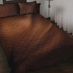 Liquid Chocolate Print Quilt Bed Set