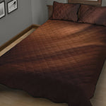 Liquid Chocolate Print Quilt Bed Set