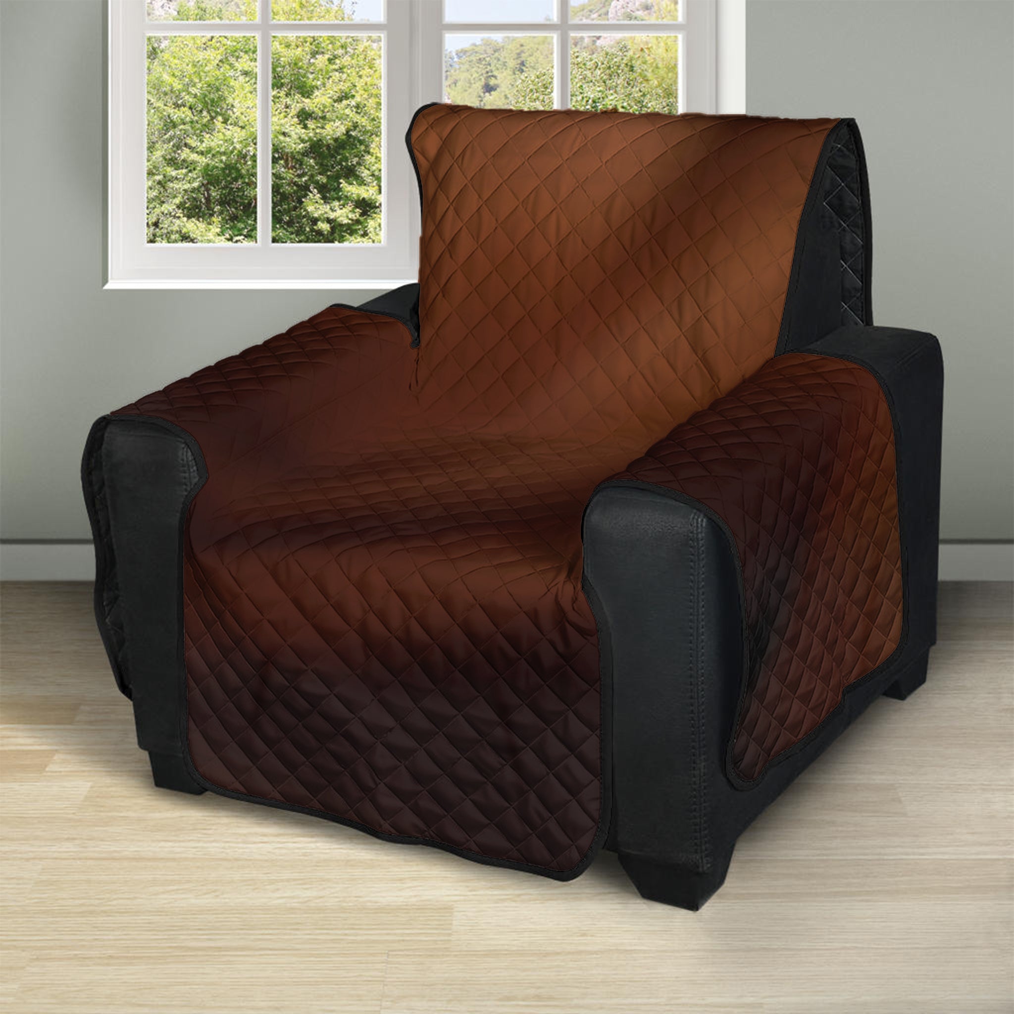 Liquid Chocolate Print Recliner Protector