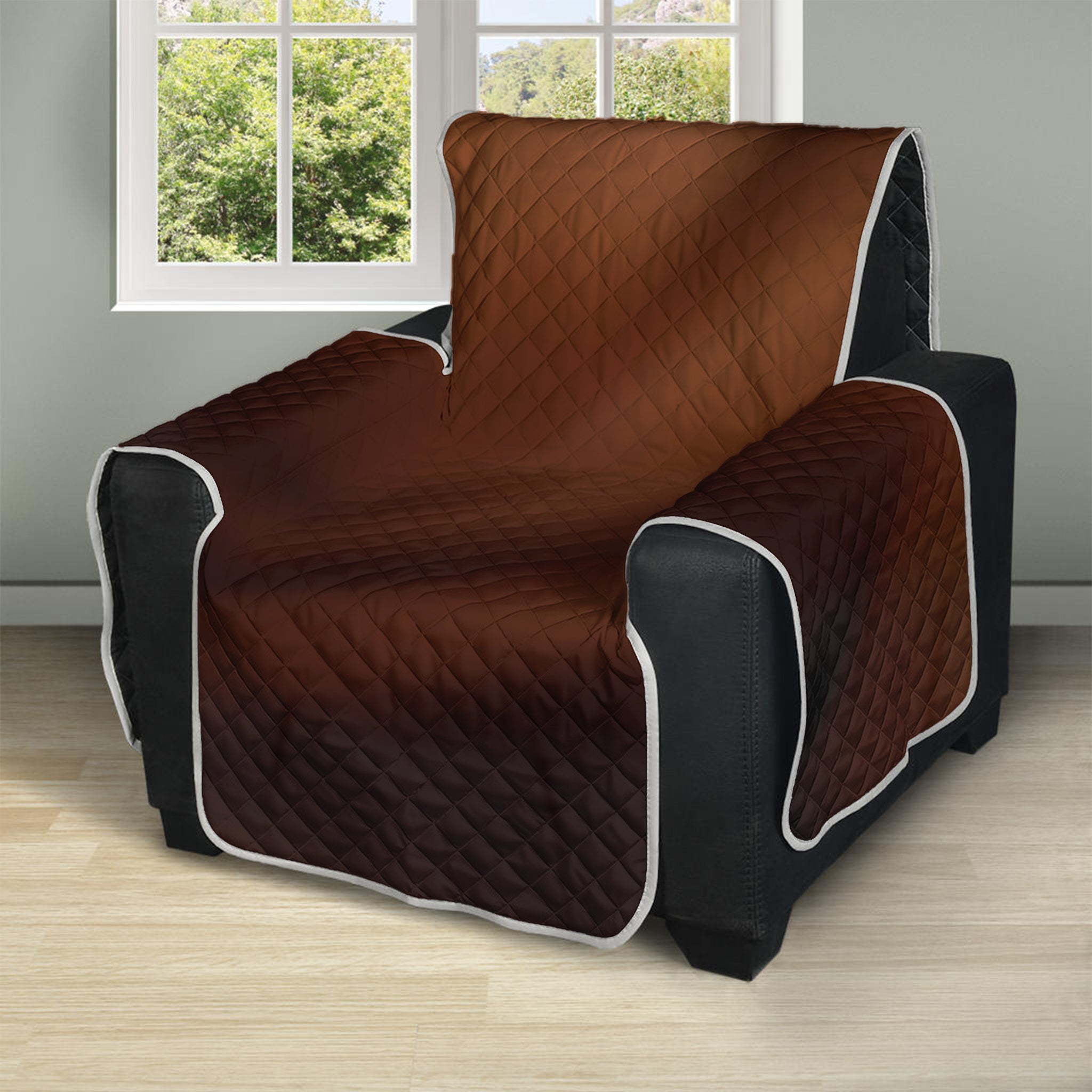 Liquid Chocolate Print Recliner Protector