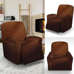 Liquid Chocolate Print Recliner Slipcover