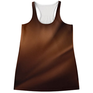 Liquid Chocolate Print Women's Racerback Tank Top