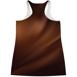 Liquid Chocolate Print Women's Racerback Tank Top