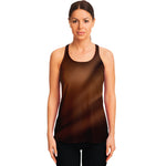 Liquid Chocolate Print Women's Racerback Tank Top