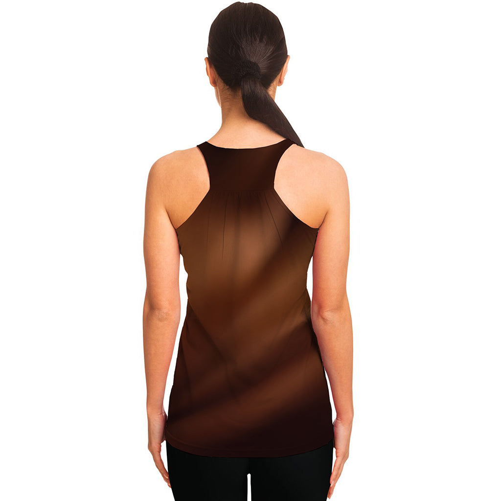 Liquid Chocolate Print Women's Racerback Tank Top