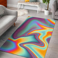 Liquid Holographic Trippy Print Floor Mat