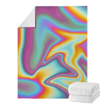 Liquid Holographic Trippy Print Blanket