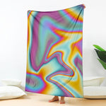 Liquid Holographic Trippy Print Blanket