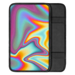 Liquid Holographic Trippy Print Car Center Console Cover