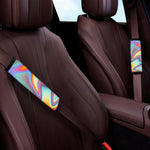 Liquid Holographic Trippy Print Car Seat Belt Covers