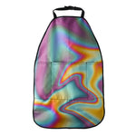 Liquid Holographic Trippy Print Car Seat Organizers