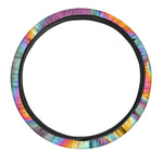 Liquid Holographic Trippy Print Car Steering Wheel Cover