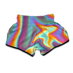 Liquid Holographic Trippy Print Muay Thai Boxing Shorts